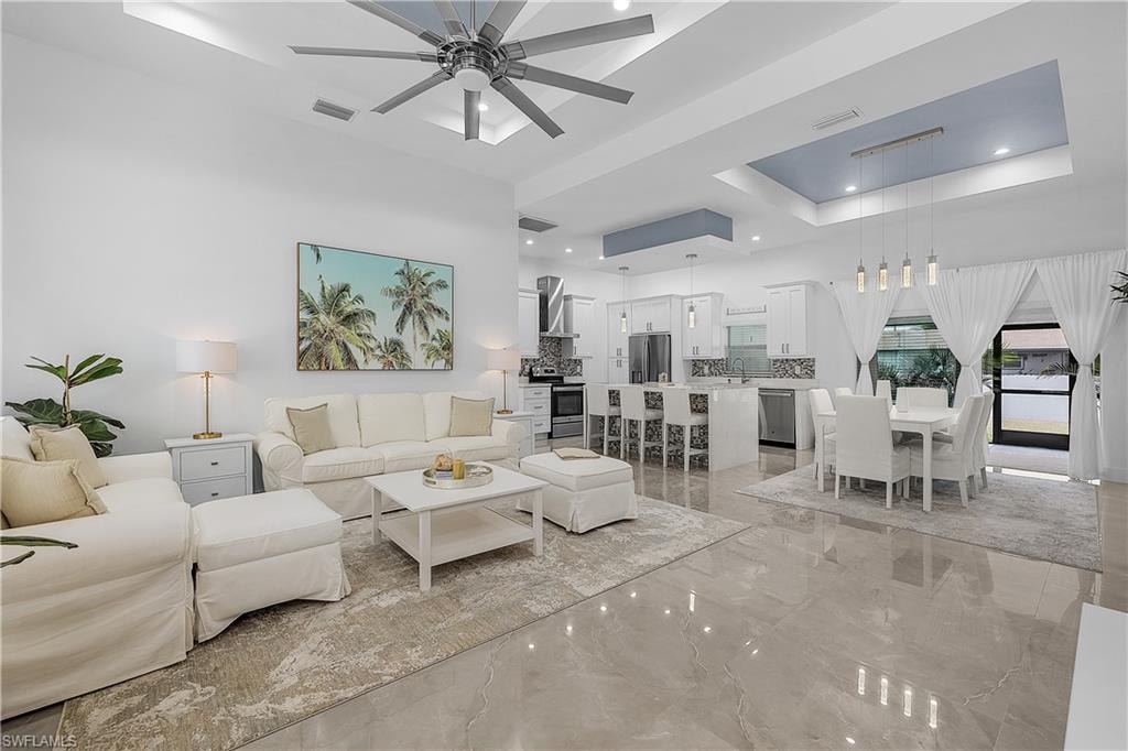 Elegantly Furnished- Tray Ceiling Accents!