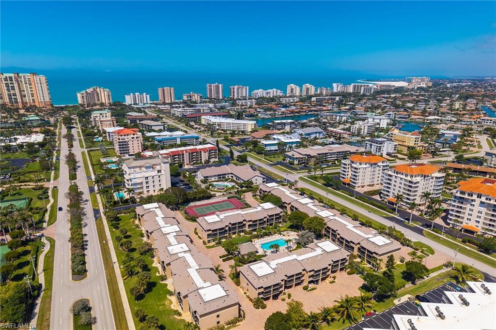 View of urban area featuring a pool