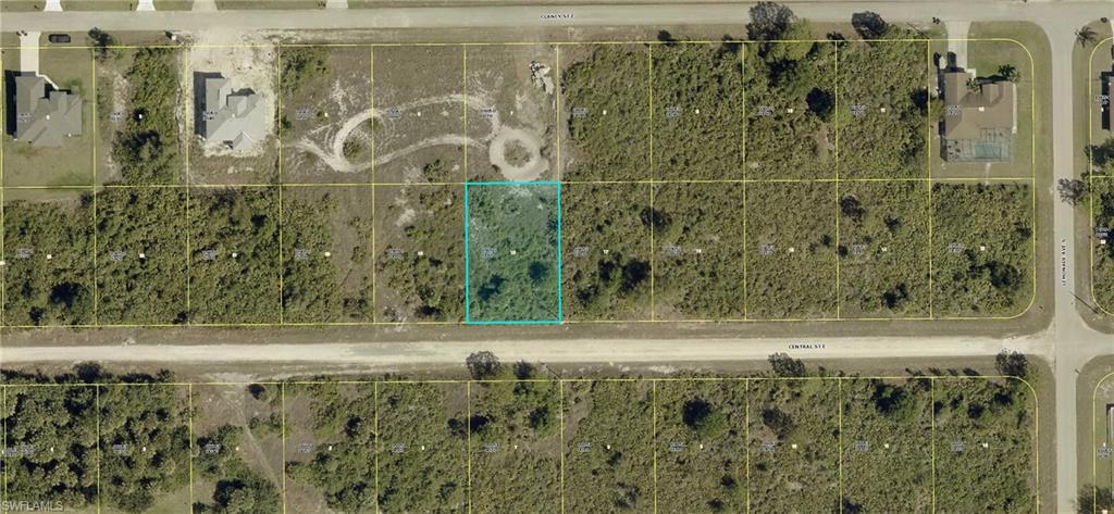 Aerial view of property's location featuring property boundaries highlighted