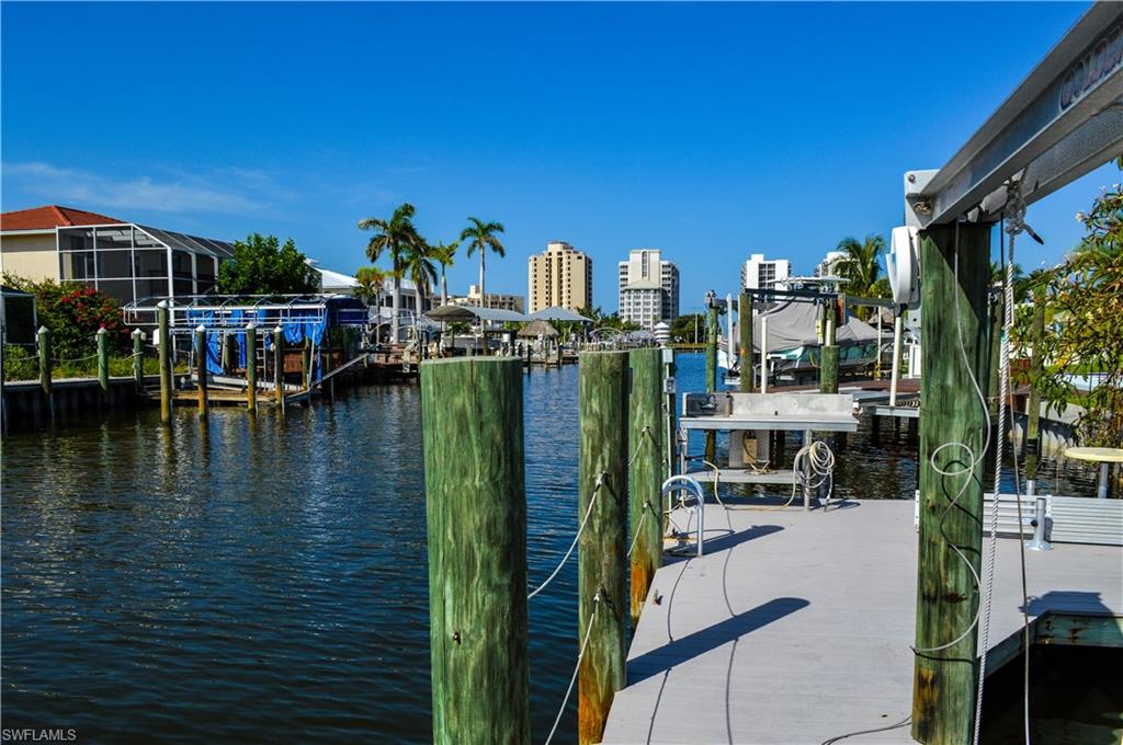 Canal view to Gulf front hotels