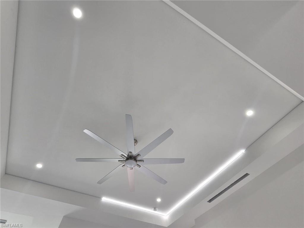 Detailed view of recessed lighting