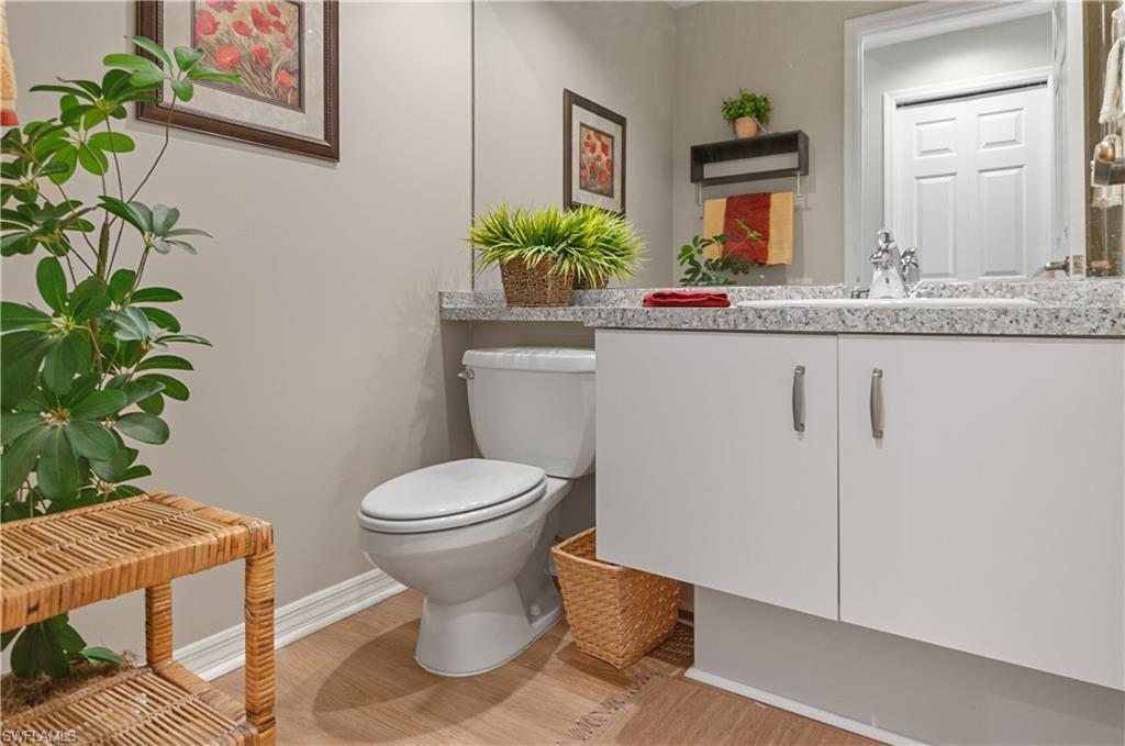 Half bath off of Den