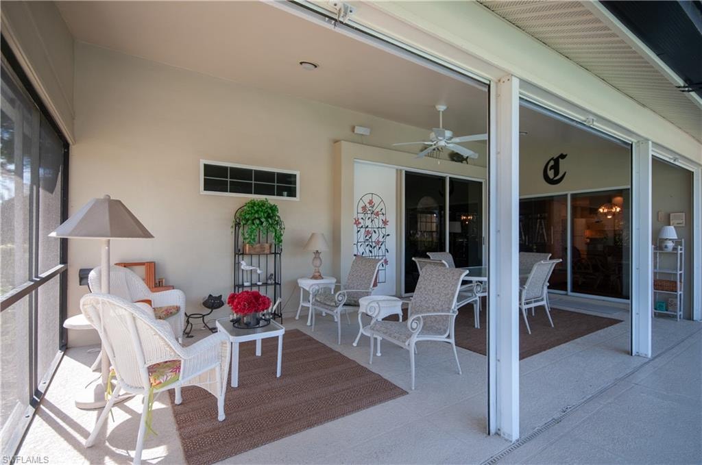 Covered lanai is a great place to relax and unwind