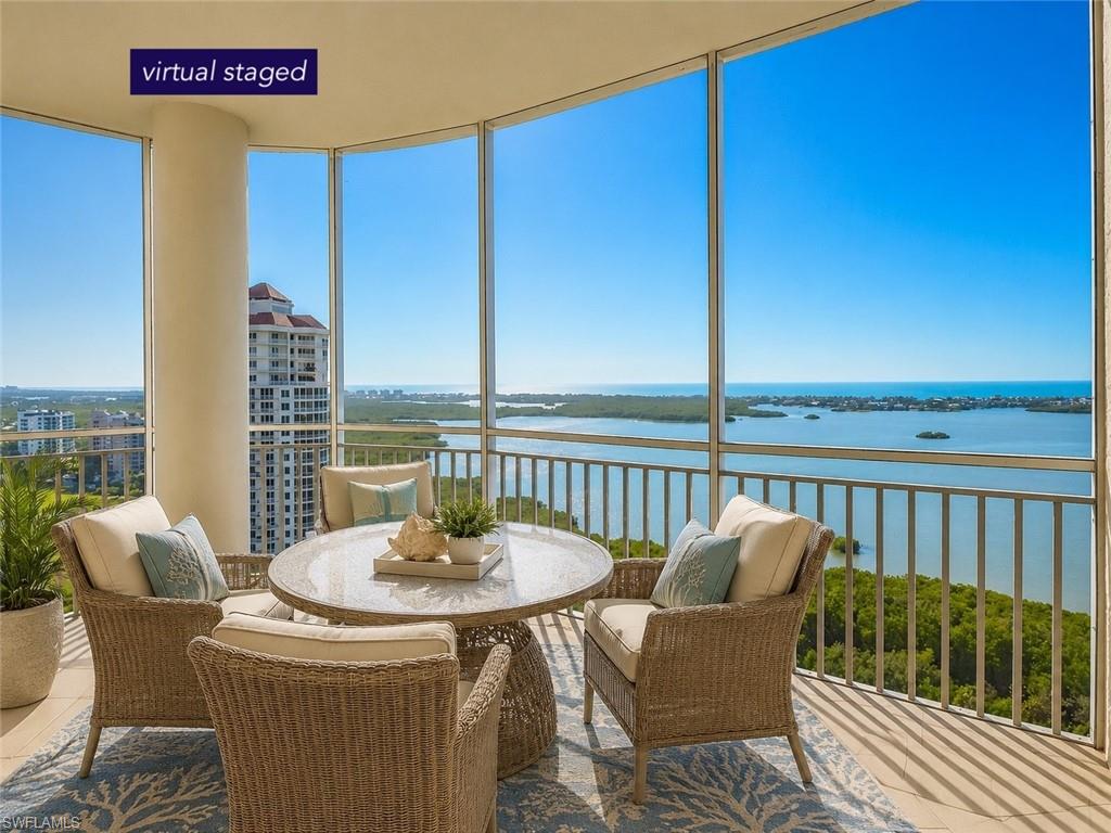 this is a virtual staged patio - the furniture are not included in sale. Please see original furniture in the next picture