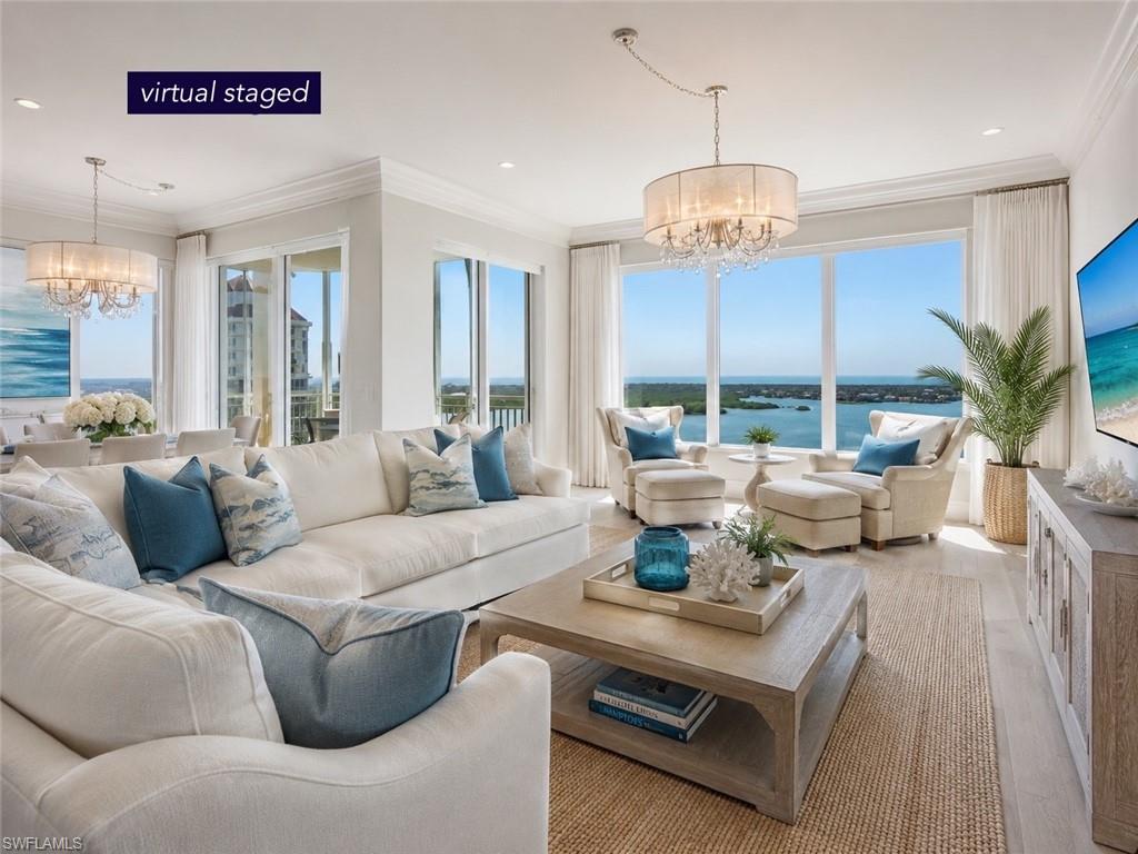 this is a virtual staged living room - this furniture are not included in sale. Please see original furniture in the next picture