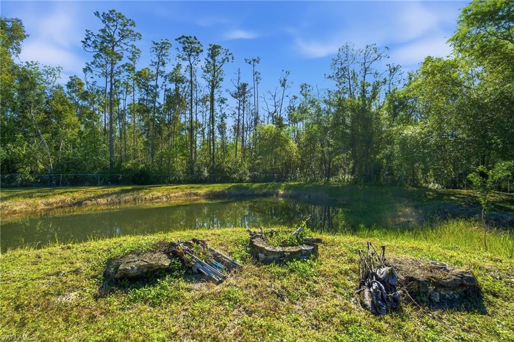 An additional perk - a lake in the back of the property -