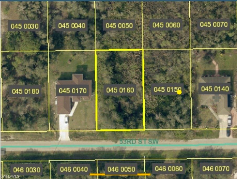 Aerial map of property and surrounding area