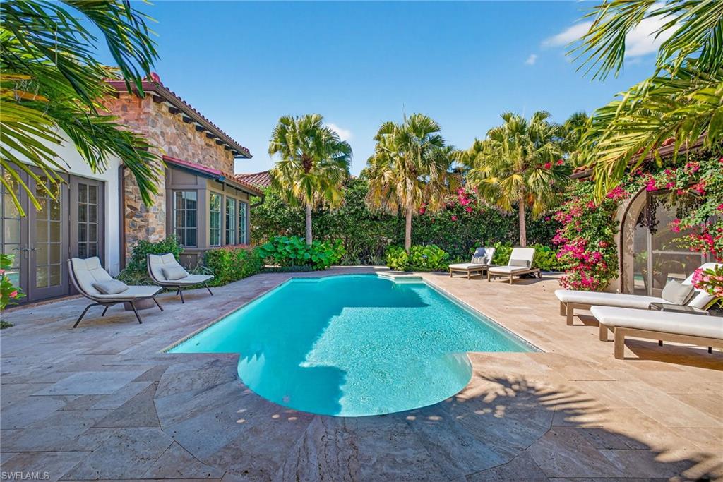 Swimming pool featuring a patio area