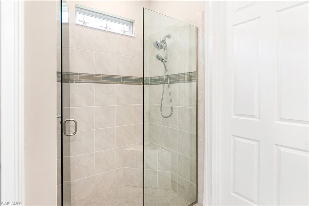 Bathroom with a stall shower