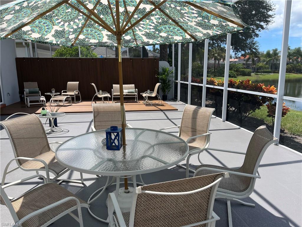 Outdoor Dining and engineered wood deck