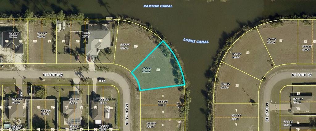 Aerial view of property's location