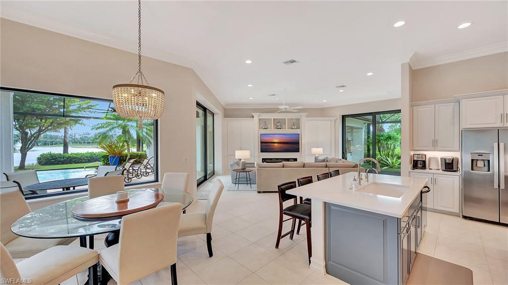Eat-in Kitchen area and Family Room