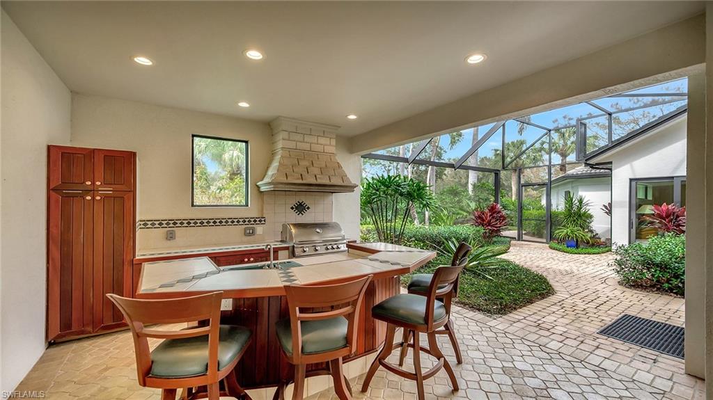Outdoor dining/grill area