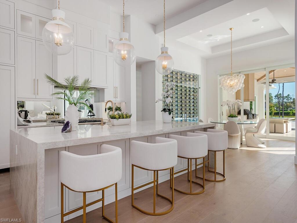 Kitchen featuring pendant lighting