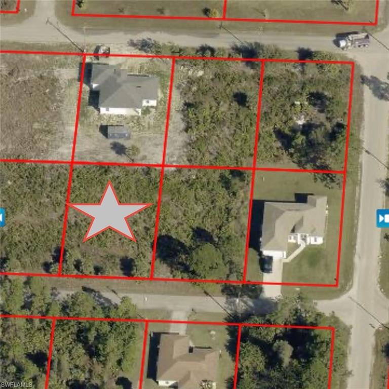 Map / location with property parcel outlined