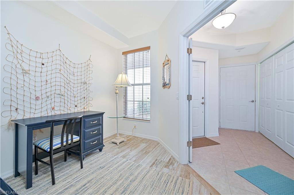 Office space featuring baseboards