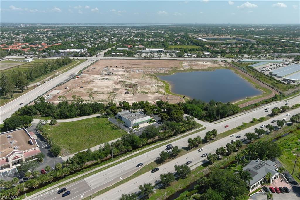 Expansive land parcel featuring a large water body