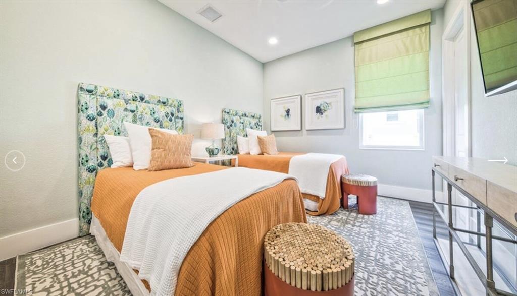 Bedroom featuring recessed lighting