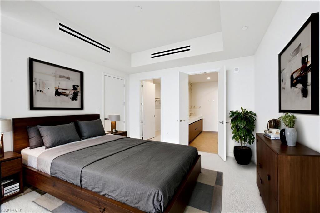 Virtually staged to show furniture options.