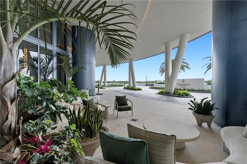 RITZ Saltleaf outdoor entry lounge