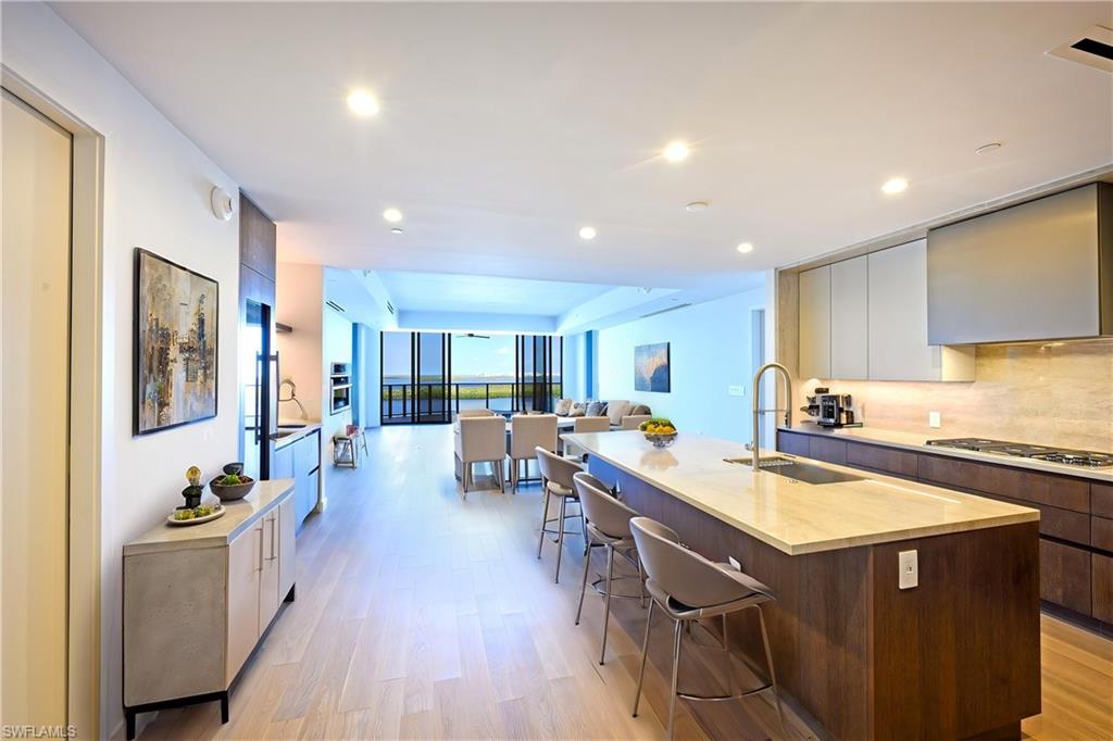 Virtually staged to show furniture options.