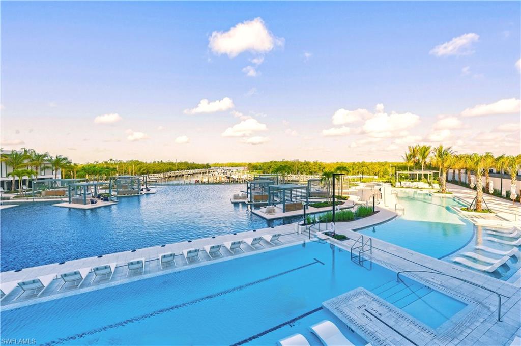 One of 3 waterfront pools to include a Lap pool.