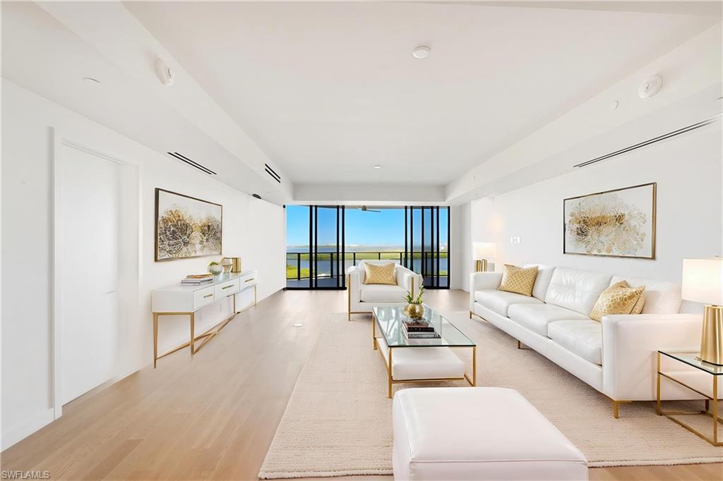 Virtually staged to show furniture options.