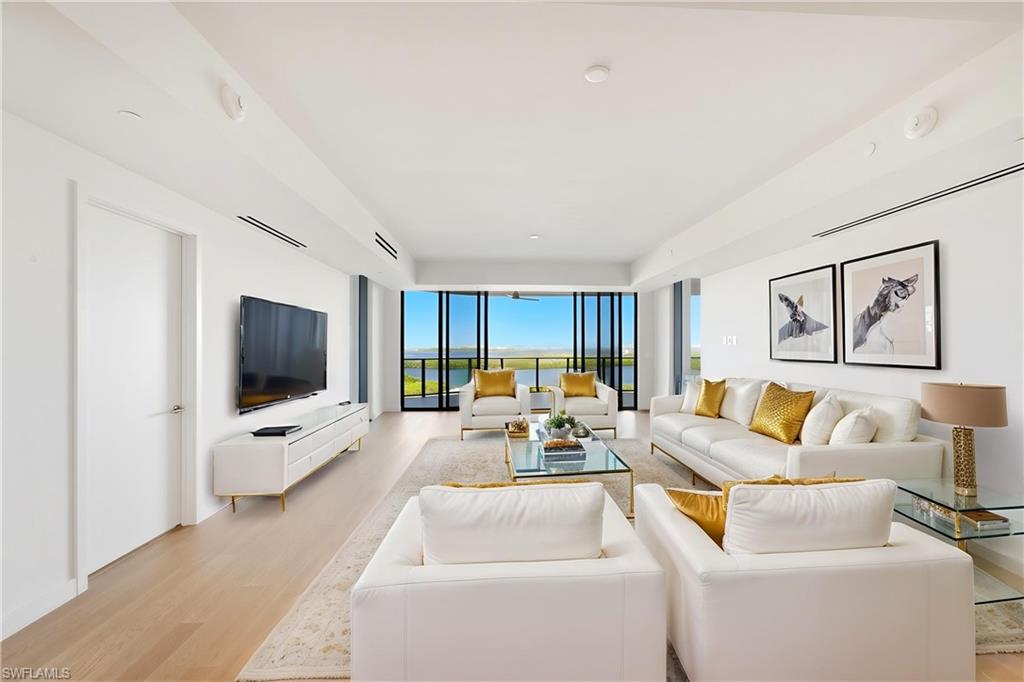 Virtually staged to show furniture options.