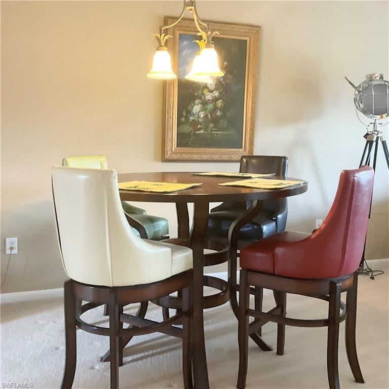 View of dining area