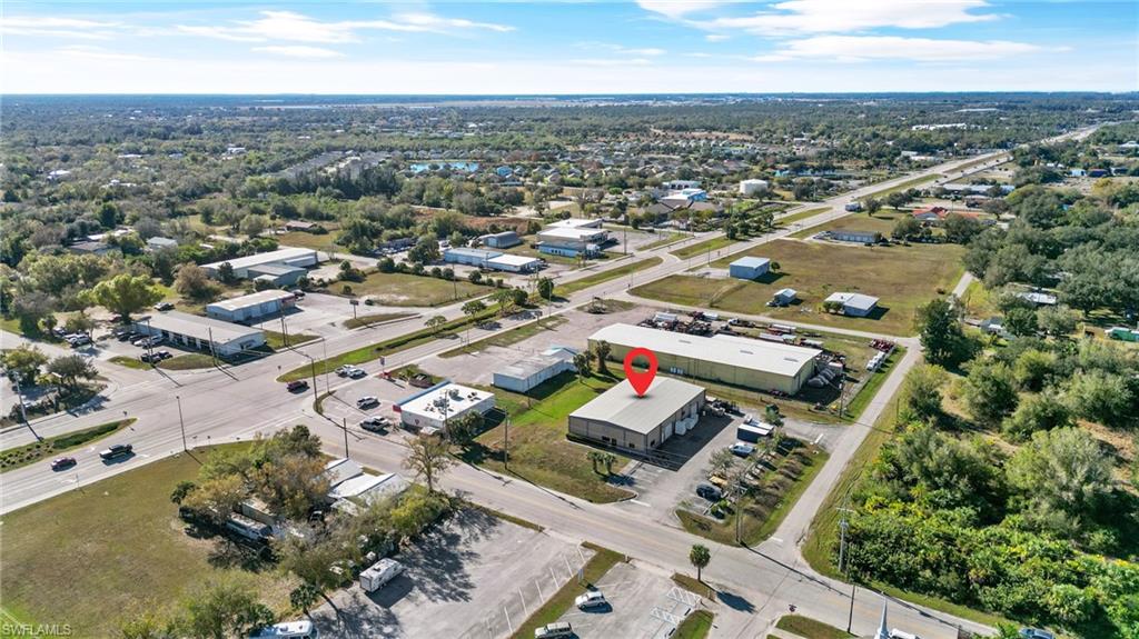 Aerial view of property and surrounding area