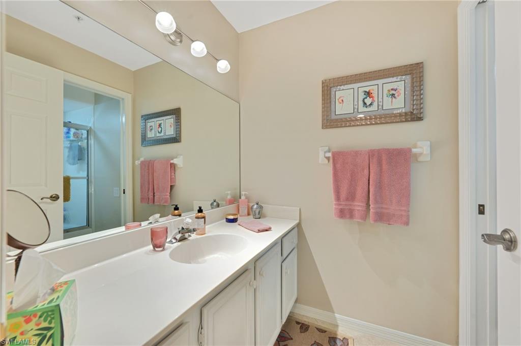 Bathroom featuring vanity