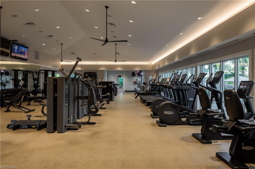 View of workout area