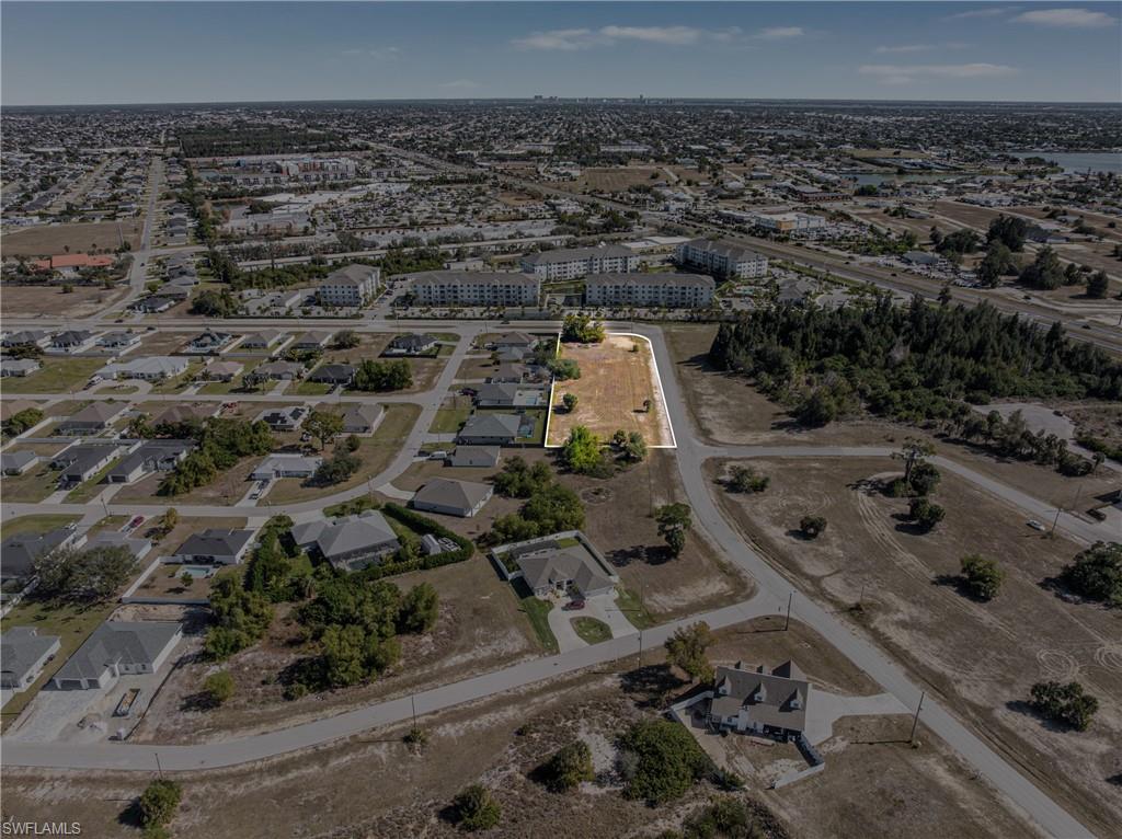 Aerial view of property's location