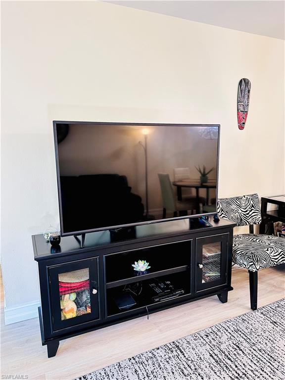 Detailed view of wood finished floors