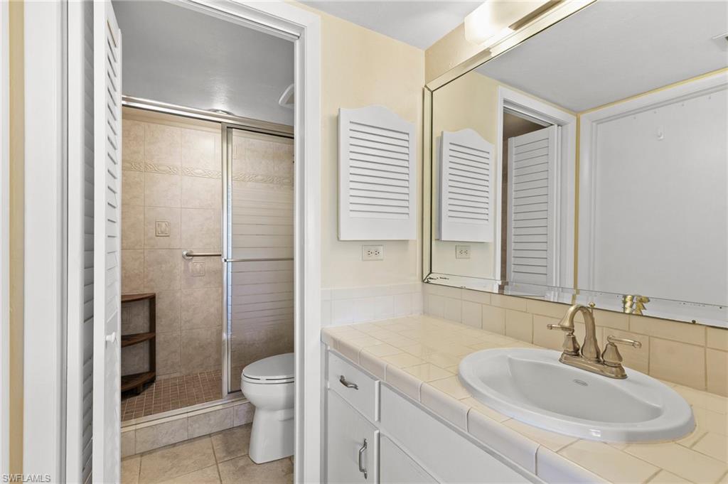 Bathroom with separate sink area