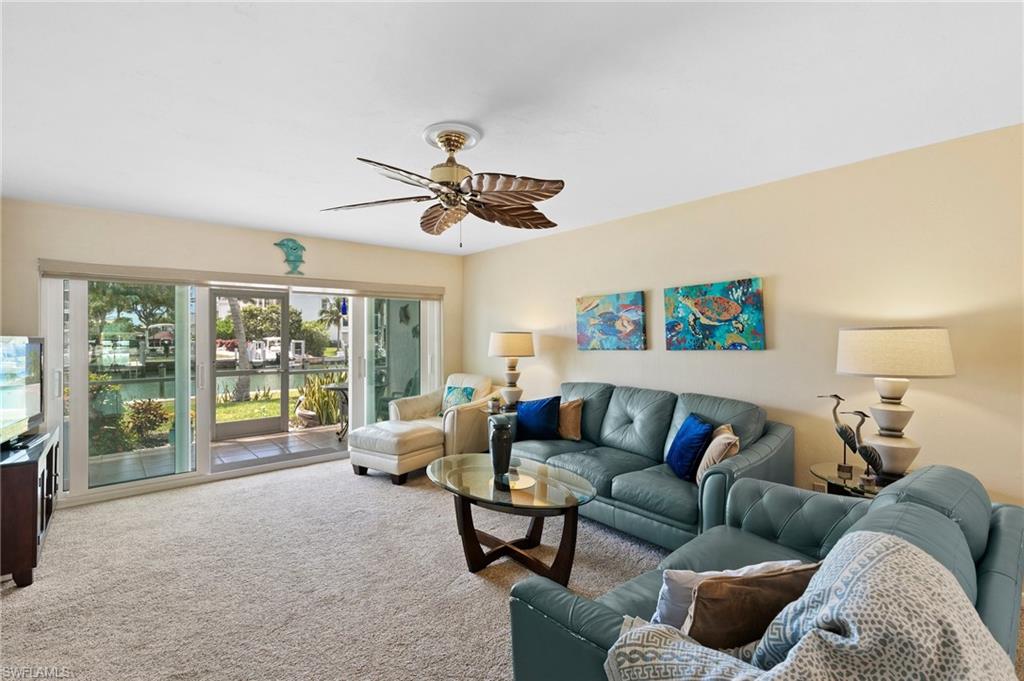 Spacious living area with bright natural light