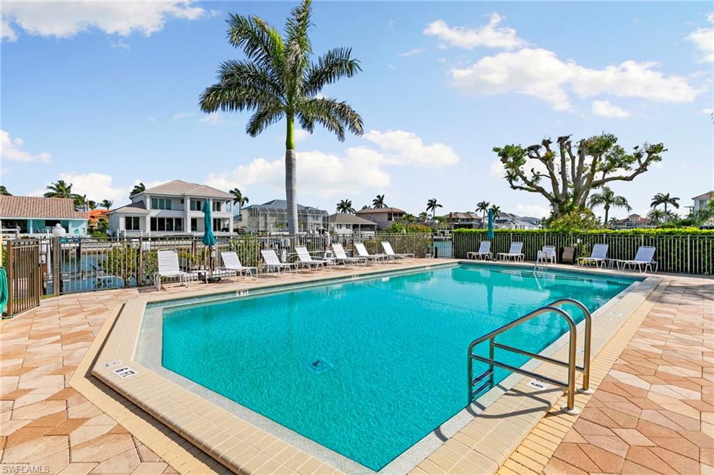 Gorgeous pool area overlooking the water