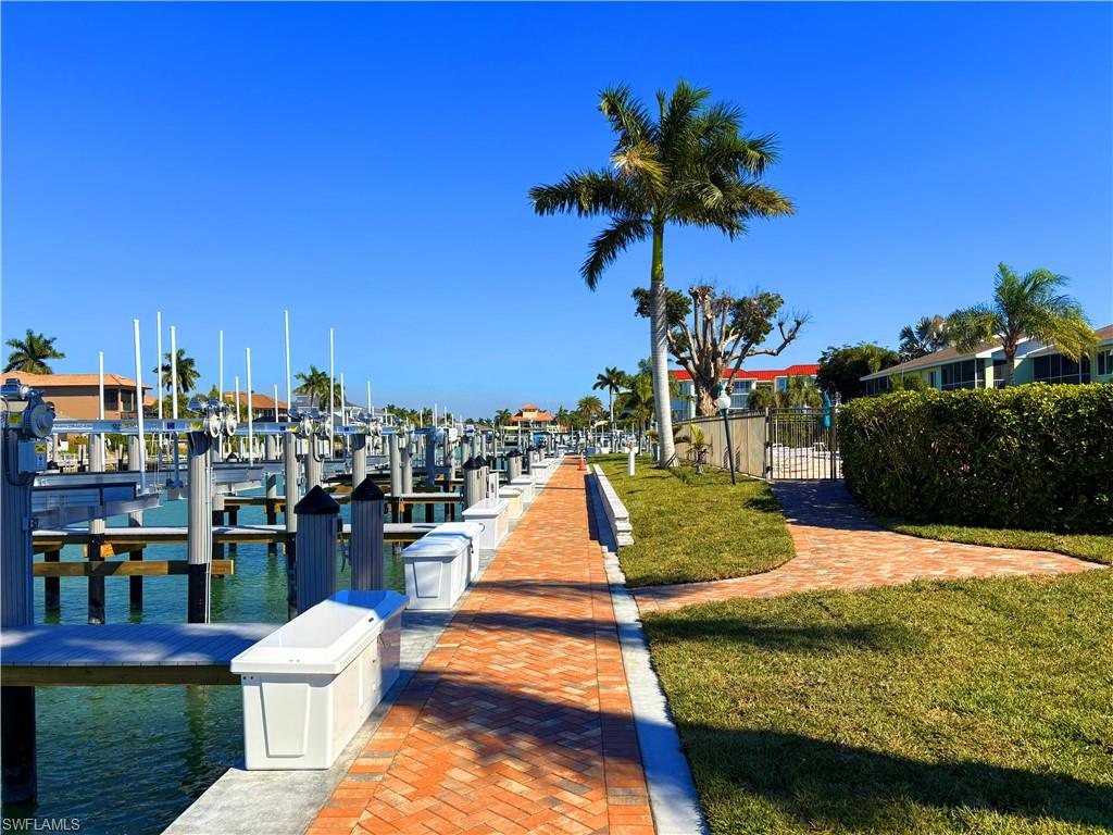 Nice paver walk way all the way around