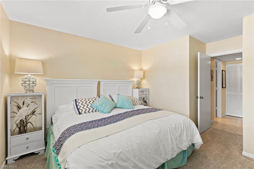 Guest bedroom has walk in closet also