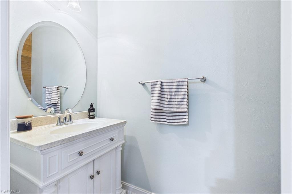 Bathroom featuring vanity