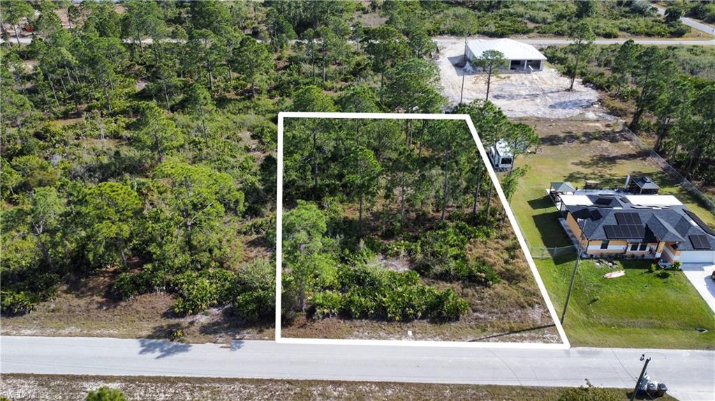 View of property location with property parcel outlined
