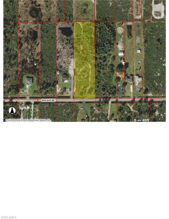 Map / location with property parcel outlined