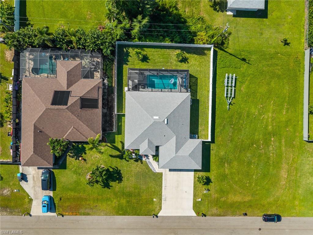 Bird's eye view of a pool