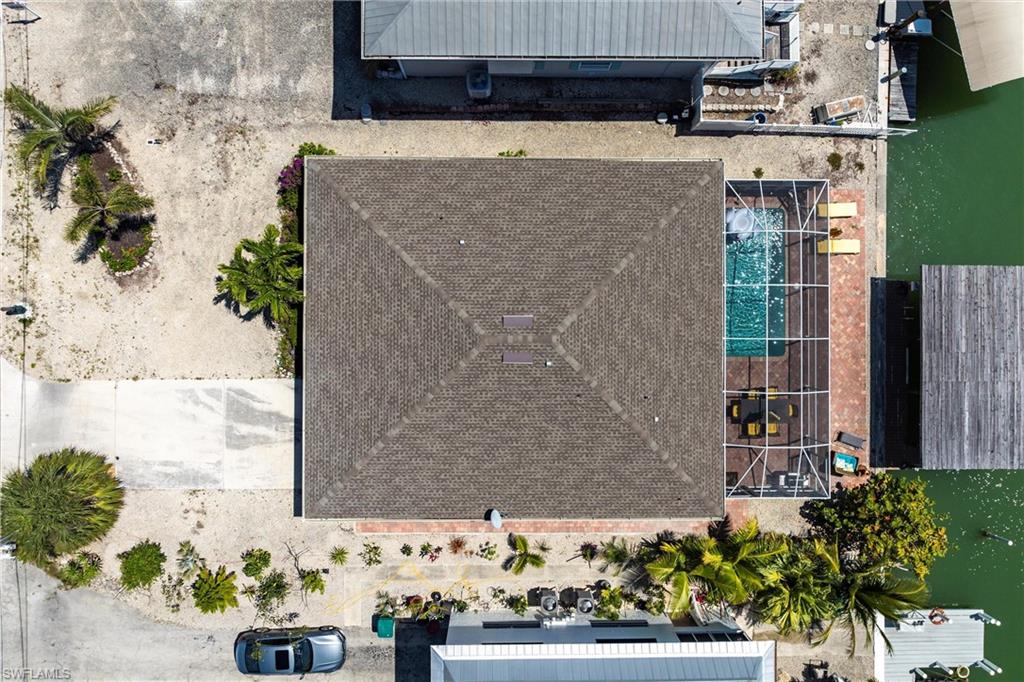 Birds eye view of property