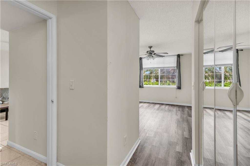Hall with baseboards