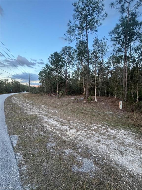 View of asphalt road