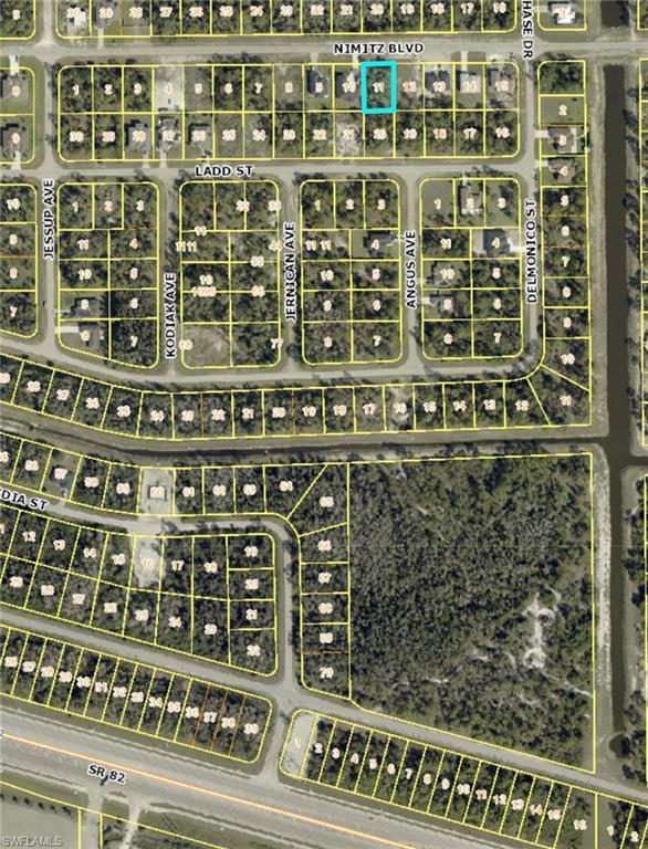 Aerial map of property and surrounding area