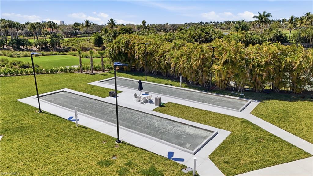Community bocce courts offering a relaxed recreational option within Fiddler’s Creek.