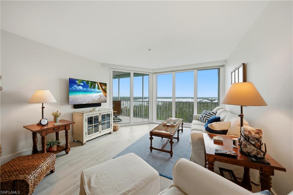 Living Room with Bay Views, Impact Doors to Lanai