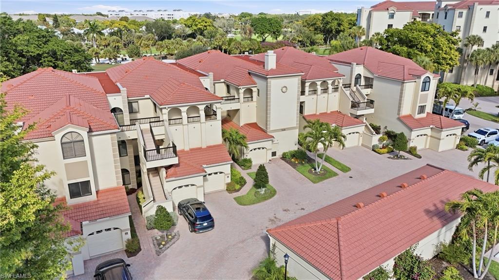 Aerial view of residential area